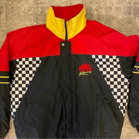 Vintage Mac Tools Racing Bomber Jacket - Checkered Flag Patterns - Men’s XXL - Picture 3 of 16